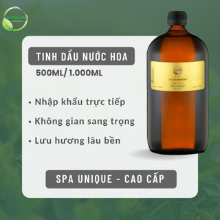 Tinh dầu nước hoa caroline spa unique 500ml/1000ml tinh dầu xông phòng, thơm, khử mùi - cam kết chính hãng