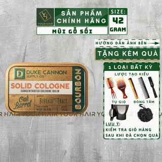 Nước hoa khô Duke Cannon SOLID COLOGNE - BOURBON - 42gr | Mùi hương Gỗ sồi