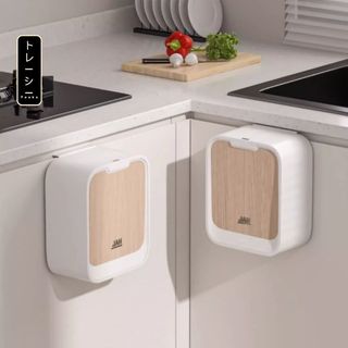 Thùng đựng rác nhà bếp thông minh treo cửa FEEKA cảm ứng sang trọng, thùng rác 7L treo tủ bếp đóng mở tự động