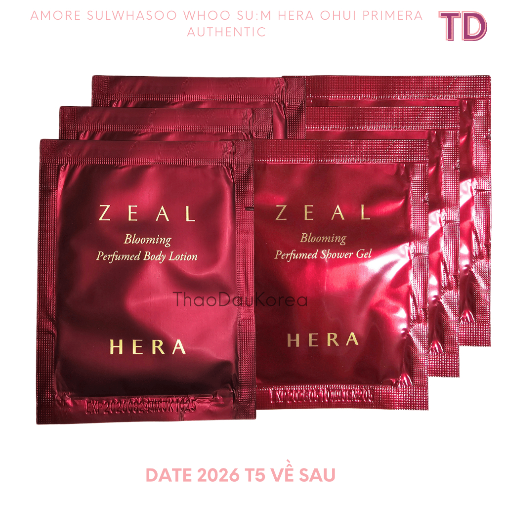 Combo 30 Gói Sữa Tắm hoặc Sữa Dưỡng Thể Hera Zeal Blooming Perfumed Body Lotion