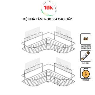Kệ góc inox 304,kệ góc để đồ nhà tắm nhà bếp