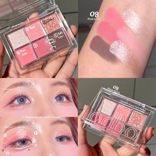 Bảng phấn mắt odbo tone nâu tây signature eyeshadow palette od276 - bảng màu mắt tông nâu trà sữa 4,8g
