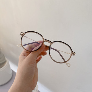 Gọng kính kim loại Oval, trong UV, có lắp cận