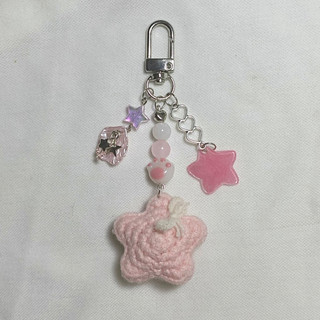Móc khoá ngôi sao len handmade 100%, ⋆.˚✮🎧✮˚.⋆