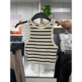 Áo ba lỗ nữ dáng croptop HM auth