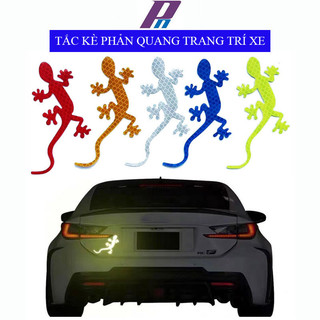 Nhãn dán trang trí xe hình tắc kè phản quang 3d nhãn dán ba chiều