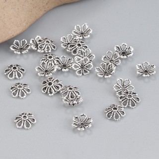 Charm bạc thái bọc đá hình họa tiết - bạc 925