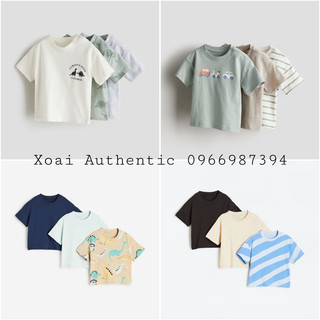 Set 3 áo phông cộc tay cho bé HM auth