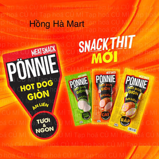 Xúc xích ăn liền ponnie hotdog giòn 28g
