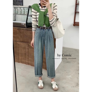 Quần baggy jean lật gấu Comic
