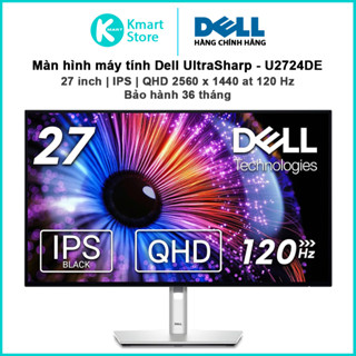  Màn hình máy tính Dell UltraSharp U2724DE | 27 Inch | IPS QHD 2560 x 1440 at 120 Hz | 350 cd m2 | Bảo hành 36 tháng 