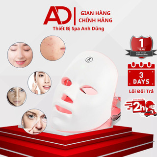 Mặt nạ ánh sáng sinh học mặt nạ đèn led 7 màu hàn quốc spa -tmv