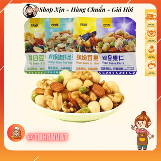 Mix hạt ngũ cốc.snack ngũ cốc mix hạt 7 vị nội địa tung, thơm ngon tốt cho sức khoẻ ,đồ ăn vặt
