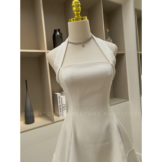 CÓ BIGSIZE_RUBYSTORE New Đầm BASIC Xòe Cổ Yếm Sang Chảnh