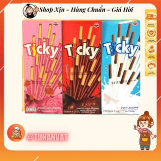 Lốc 12 Hộp Bánh Que Ticky .chuẩn Thái Lan (3 vị /hộp 20g/ 6que)   Đồ Ăn Vặt