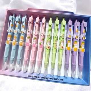 5055M Hộp 12 cây bút máy bấm xóa được /bút máy tẩy xóa được