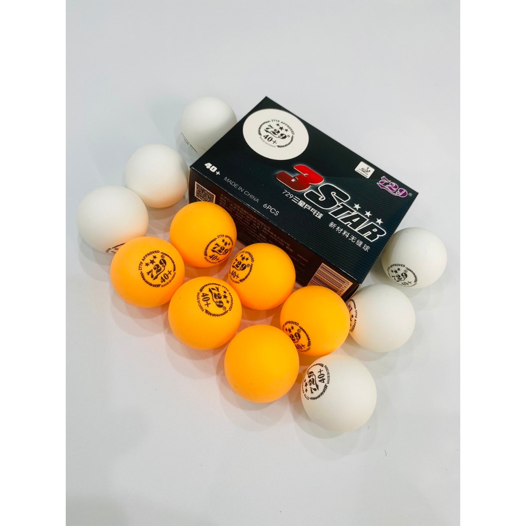 Hộp Bóng Bàn 729(40+)3STAR ( Hộp 6 Quả)Sử Dụng Đánh Tập Và Thi Đấu