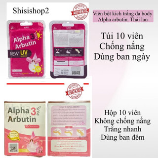 💐Combo10 túi(hộp)viên bột kích trắng Alpha Arbutin Thái lan