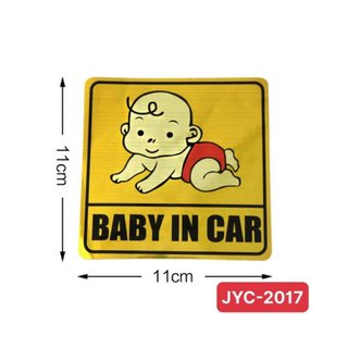 Tem phản quang baby in car - Tem no smoking