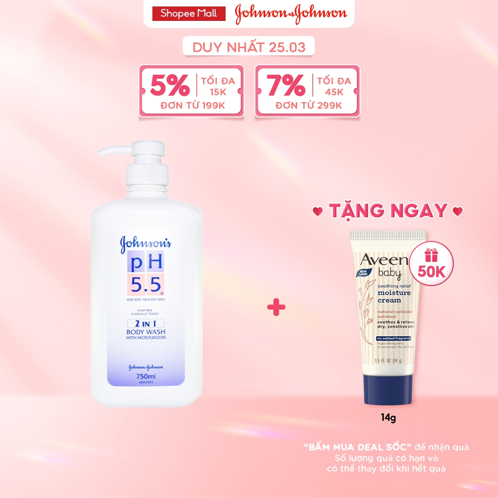 Sữa tắm Johnson's Adult dành cho người lớn - Dung tích 750ml