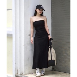 Đầm Maxxi dài ôm ngực cúp ngực 2 màu basic cực cá tính LoLi Dress - Gem Boutique