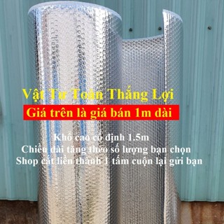 ( Khổ cao 1,5m x 2 mặt bạc x dày 4mm ) Tấm cách nhiệt chống nóng mái tôn chất lượng