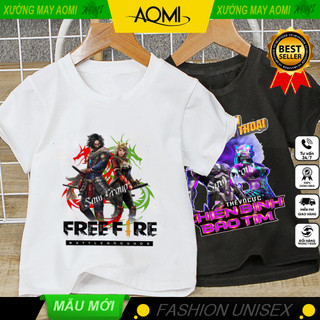 ÁO THUN Free Fire - Hộp Chiến Thần báo tím  UNISEX PHÔNG ĐEN TAY NGẮN NAM NỮ GIA ĐÌNH CẶP ĐÔI TRAI GÁI