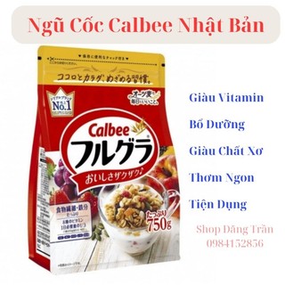 Ngũ cốc calbee mẫu mới 750g nội địa nhật bản đỏ