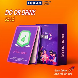 Bộ bài Do Or Drink 84 lá - Drinking Game Bài Nhậu uống rươu bia chơi cùng bạn bè vui hết sẩy say sưa