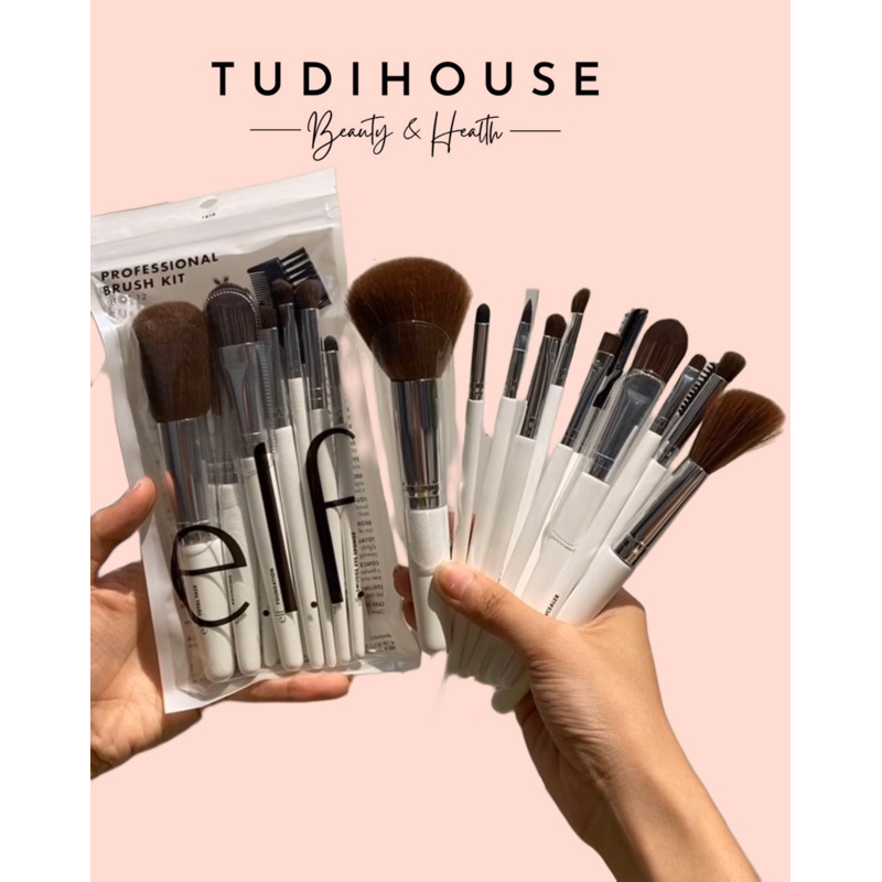 [ tách lẻ ] Bộ cọ ELF Makeup Brush Set 12 cây
