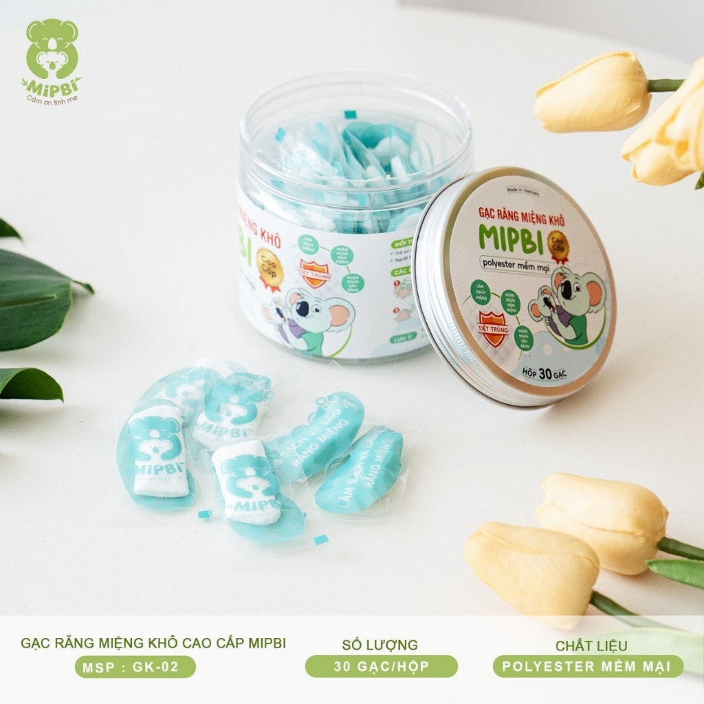 [ MIPBI ] Gạc răng miêng khô cao cấp Mipbi