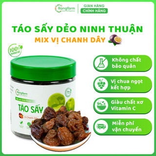 Táo Sấy Dẻo Ninh Thuận, Mứt Táo Sấy Dẻo Vị Chanh Dây Chua Ngọt Tự Nhiên Rangfarm