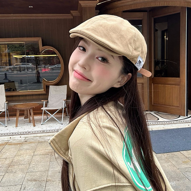 MŨ HOẠ SĨ PHONG CÁCH RETRO VẢI KAKI