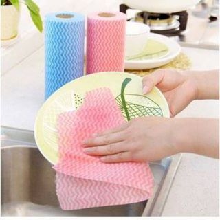 Cuộn giấy vải lau đa năng làm sạch mọi bề mặt