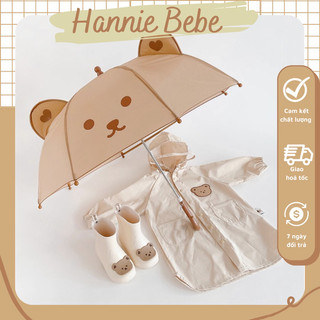 Ô/dù che nắng mưa hình gấu xinh xắn cho bé phong cách hàn quốc dễ thương