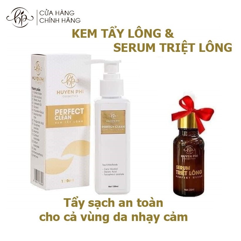 Kem tẩy lông Huyền Phi + Serum triệt, tẩy được lông tay chân nách vùng kín an toàn mọi loại da 140ml – davina