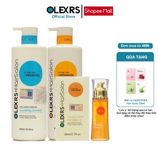 Combo Gội Xả + Tinh Dầu Olexrs Argan Oil Collagen Hair Salon chính hãng