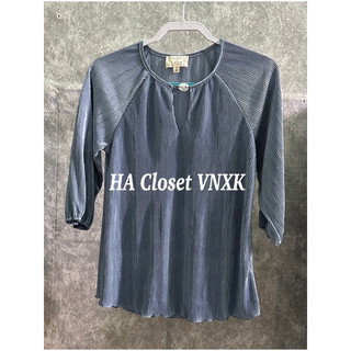 Áo kiểu thun nhúng xếp li dư xịn