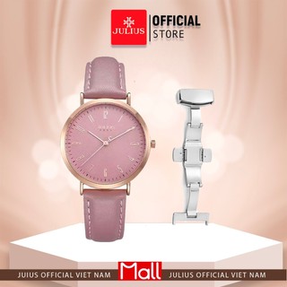 Julius Official đồng hồ nữ JA-1017 dây da kèm khoá