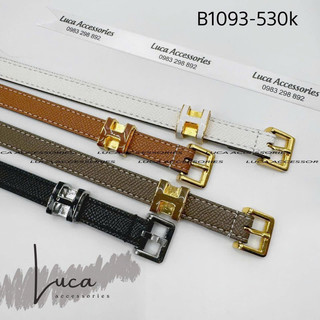 Thắt lưng nữ chữ h bản nhỏ 2,5cm chất liệu da may viền dày dặn bền bỉ dễ mix style hàn quốc thanh lịch
