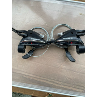 Bộ tay bấm xả/Tay đề cho Xe đạp thể thao SHIMANO 3x7 và 3*8 loại mặt dài sang trọng Loại đẹp kèm tay phanh