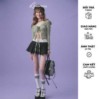 Mila Mini Skirt | Chân váy dáng chữ A hack dáng thêu logo Remmus women