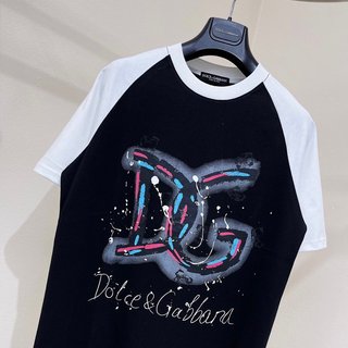 Áo Thun DG Vảy Sơn Phối Đen Trắng, Áo Phông Cotton Nam Nữ UNISEX CHẤT CHƠI 2024