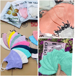 Khẩu trang 5d màu thái an phong- gói 10 cái