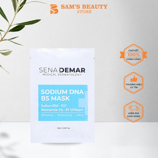 Mặt nạ hàn quốc sena derma sodium dna b5 cấp ẩm, phục hồi, dưỡng trắng da 1 miếng 25ml