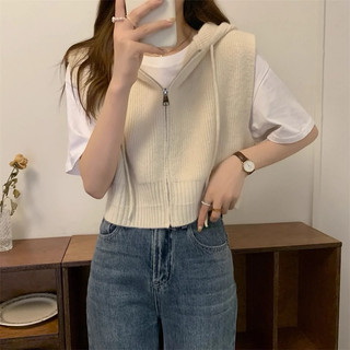 Bittersweet - Khoác len mỏng dáng croptop có mũ Cozy Chic Outer