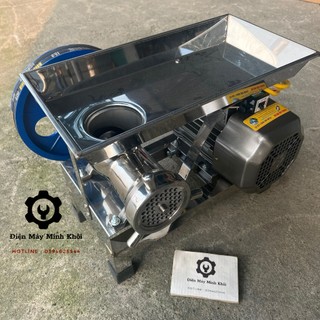 Cối đùn thịt 32, 22 4HP công nghiệp |Máy đùn thịt môtơ 3kw Hoàng Anh | Cối xay xương,xay cổ gà, xay cua
