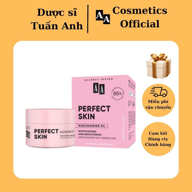 Kem dưỡng Niacinamide  AA Cosmetics Perfect Skin Niacinamide 5% .lọ 50ml