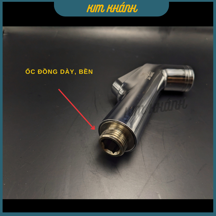 [BẢO HÀNH 3 NĂM] Bộ vòi xịt vệ sinh Hàn Quốc JA-SANG cao cấp, vòi xịt vệ sinh tay liền, vòi xịt bồn cầu tay âm ốc đồng