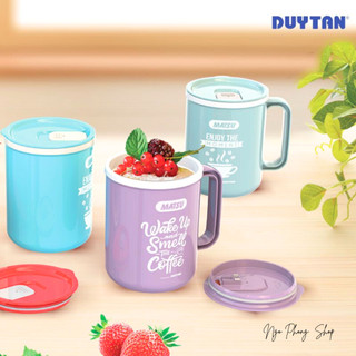 Ca tròn matsu 500ml Duy Tân 1233. Ca quai 2 lớp, màu sắc sinh động. Nắp đậy chắc chắn.